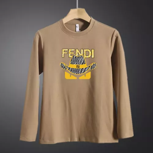 Fendi T-Shirts Long Sleeved For Men #1375587 $40.00 USD, Wholesale Replica Fendi T-Shirts