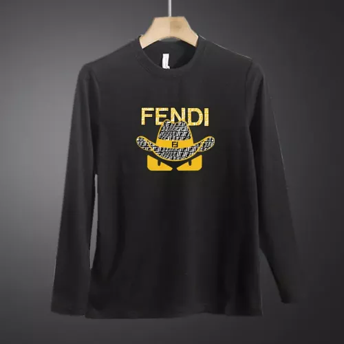 Fendi T-Shirts Long Sleeved For Men #1375589 $40.00 USD, Wholesale Replica Fendi T-Shirts