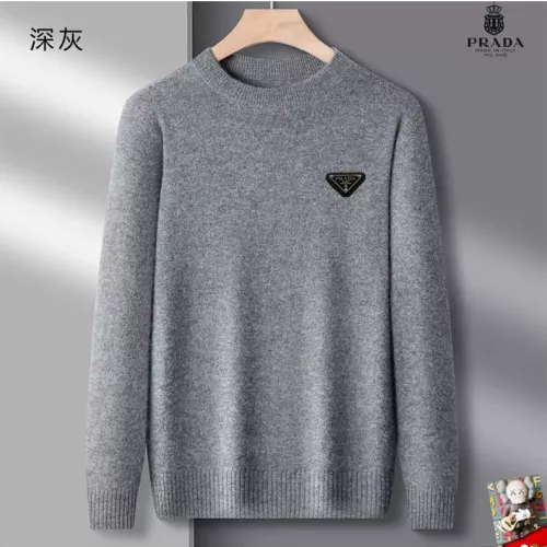 Prada Sweaters Long Sleeved For Men #1375808 $42.00 USD, Wholesale Replica Prada Sweaters