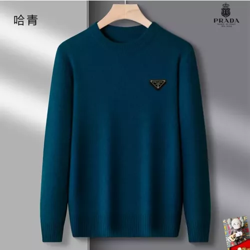 Prada Sweaters Long Sleeved For Men #1375810 $42.00 USD, Wholesale Replica Prada Sweaters