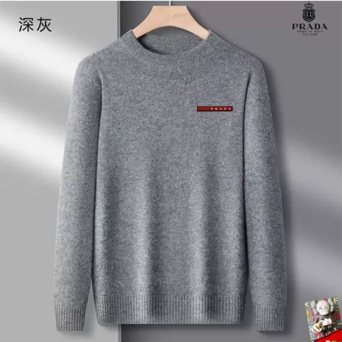 Prada Sweaters Long Sleeved For Men #1375817 $42.00 USD, Wholesale Replica Prada Sweaters