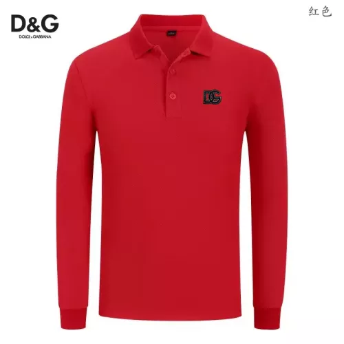 Dolce &amp; Gabbana D&amp;G T-Shirts Long Sleeved For Men #1376006 $40.00 USD, Wholesale Replica Dolce &amp; Gabbana D&amp;G T-Shirts