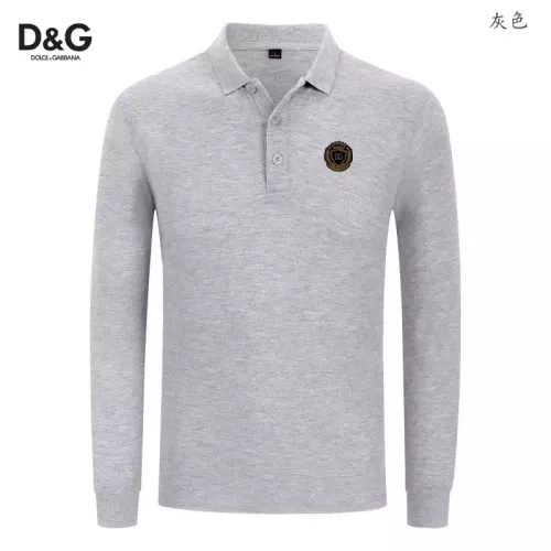 Dolce &amp; Gabbana D&amp;G T-Shirts Long Sleeved For Men #1376043 $40.00 USD, Wholesale Replica Dolce &amp; Gabbana D&amp;G T-Shirts