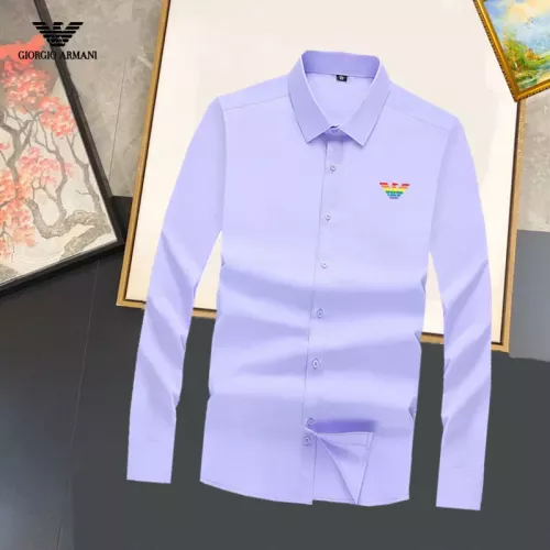 Armani Shirts Long Sleeved For Unisex #1376203 $40.00 USD, Wholesale Replica Armani Shirts