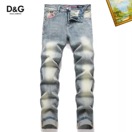 Replica Dolce & Gabbana D&G Jeans For Men #1376382 $48.00 USD for Wholesale