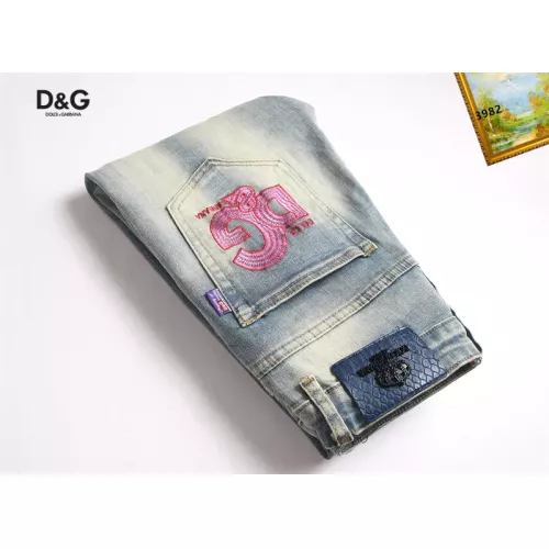 Replica Dolce & Gabbana D&G Jeans For Men #1376382 $48.00 USD for Wholesale