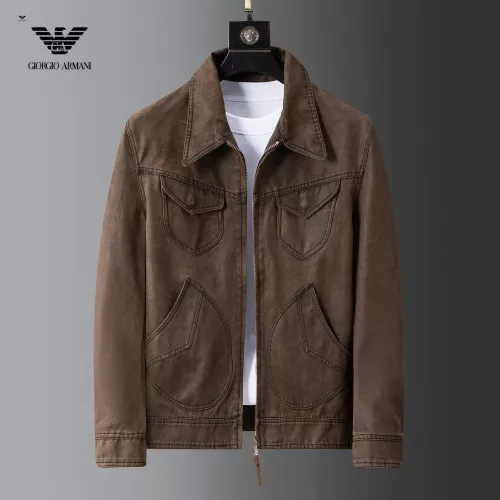 Armani Jackets Long Sleeved For Men #1376417 $115.00 USD, Wholesale Replica Armani Jackets
