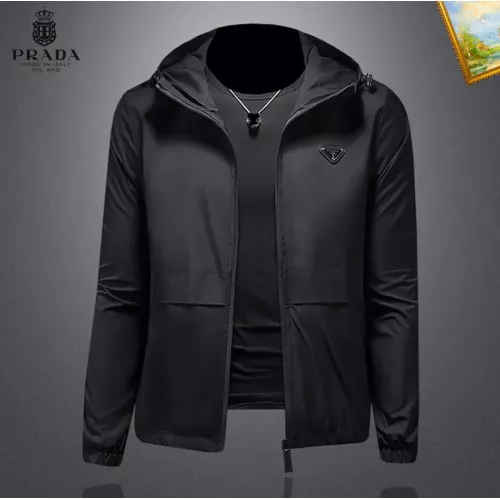 Prada Jackets Long Sleeved For Men #1376426 $82.00 USD, Wholesale Replica Prada Jackets