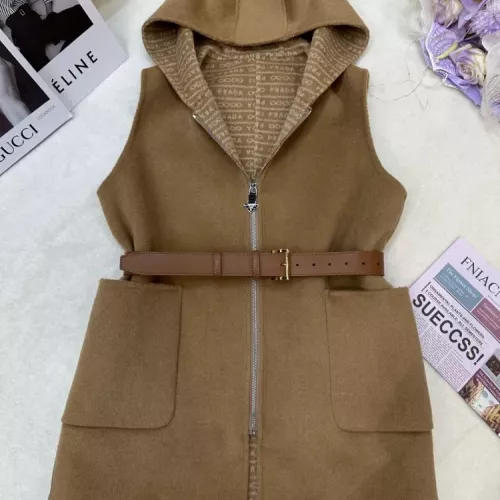 Prada Coat Sleeveless For Women #1376596 $323.97 USD, Wholesale Replica Prada Coats