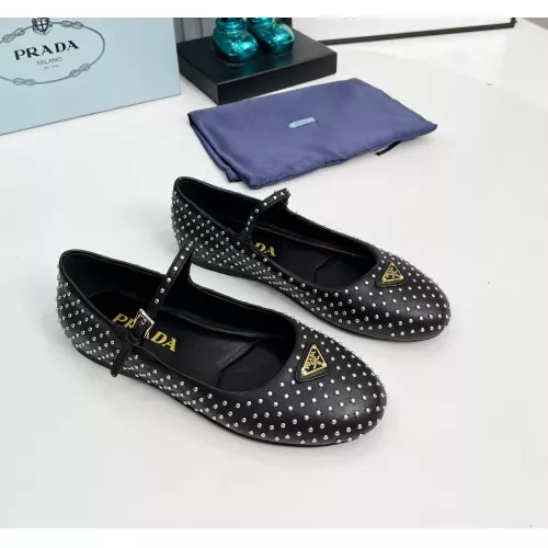 Prada Flat Shoes For Women #1376597 $115.00 USD, Wholesale Replica Prada Flat Shoes