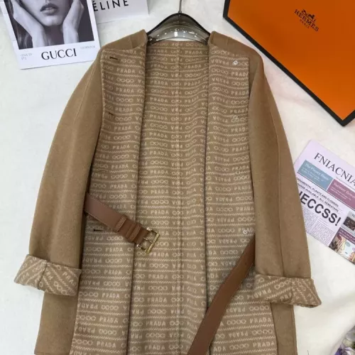 Replica Prada Coat Long Sleeved For Women #1376600 $350.41 USD for Wholesale