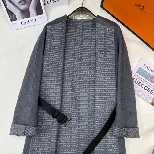 Replica Prada Coat Long Sleeved For Women #1376601 $350.41 USD for Wholesale