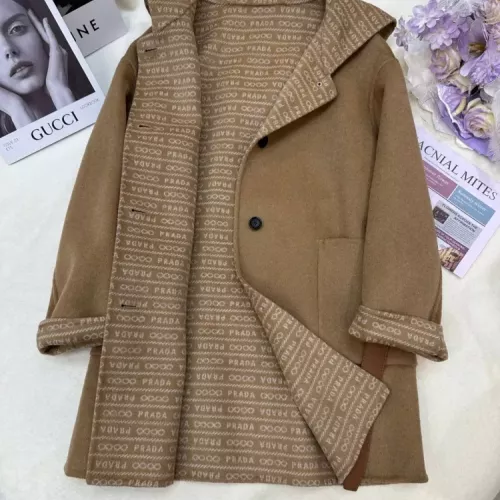 Replica Prada Coat Long Sleeved For Women #1376602 $350.41 USD for Wholesale