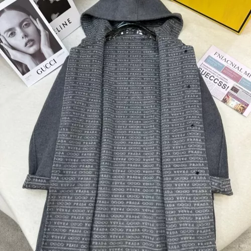 Replica Prada Coat Long Sleeved For Women #1376603 $350.41 USD for Wholesale