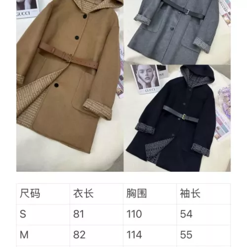 Replica Prada Coat Long Sleeved For Women #1376603 $350.41 USD for Wholesale