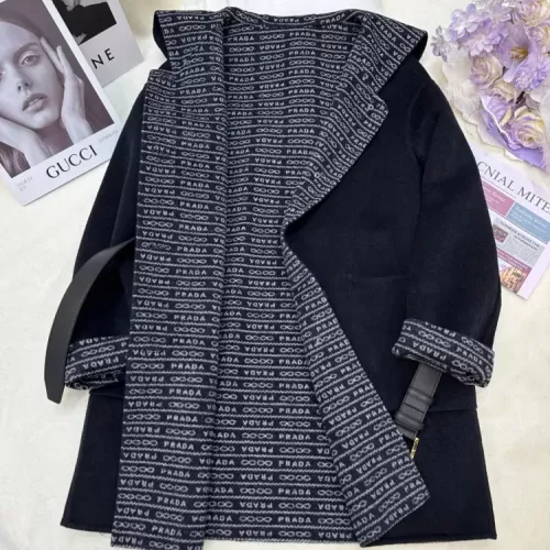 Replica Prada Coat Long Sleeved For Women #1376604 $350.41 USD for Wholesale
