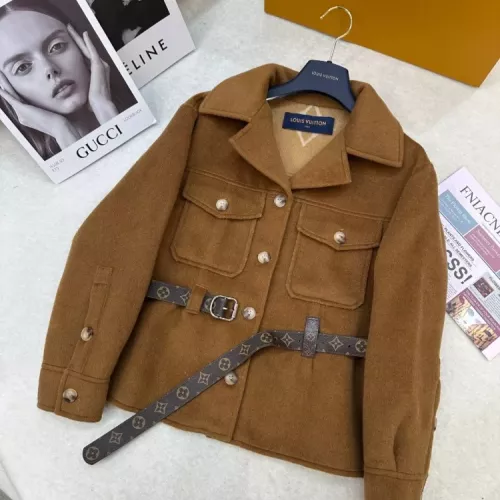 Louis Vuitton LV Coat Long Sleeved For Women #1376620 $409.92 USD, Wholesale Replica Louis Vuitton LV Coat