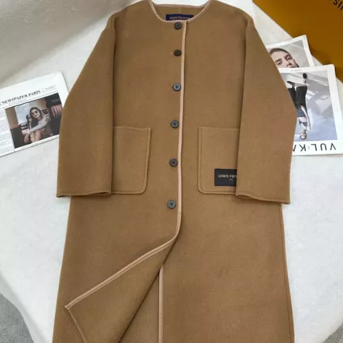 Louis Vuitton LV Coat Long Sleeved For Women #1376629 $409.92 USD, Wholesale Replica Louis Vuitton LV Coat