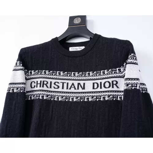 Replica Christian Dior Sweaters Long Sleeved For Men #1376668 $45.00 USD for Wholesale