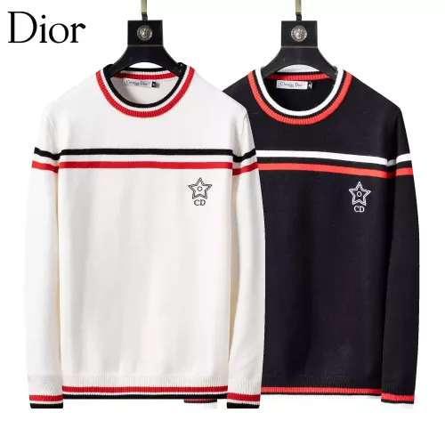 Replica Christian Dior Sweaters Long Sleeved For Men #1376670 $45.00 USD for Wholesale