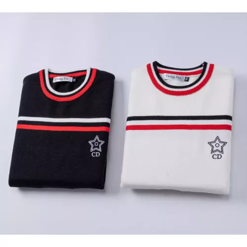 Replica Christian Dior Sweaters Long Sleeved For Men #1376670 $45.00 USD for Wholesale