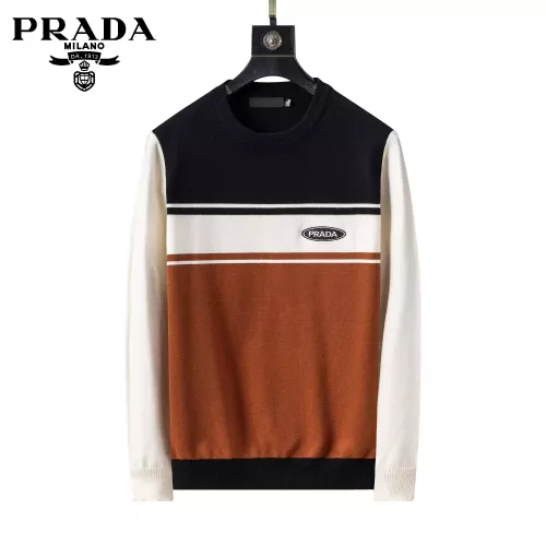 Prada Sweaters Long Sleeved For Men #1376678 $45.00 USD, Wholesale Replica Prada Sweaters