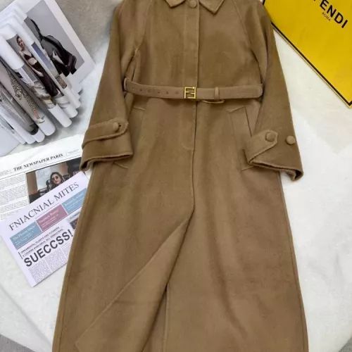 Fendi Coat Long Sleeved For Women #1376682 $409.92 USD, Wholesale Replica Fendi Coat