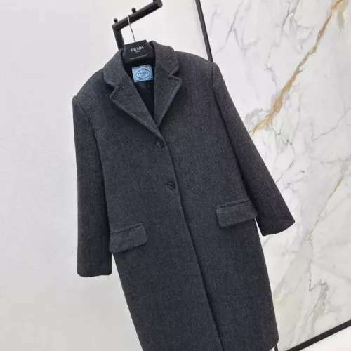 Replica Prada Coat Long Sleeved For Women #1376683 $245.00 USD for Wholesale