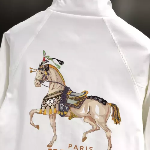 Replica Hermes Jackets Long Sleeved For Men #1376778 $80.00 USD for Wholesale