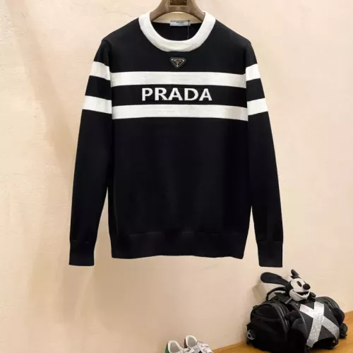 Prada Sweaters Long Sleeved For Men #1377320 $92.00 USD, Wholesale Replica Prada Sweaters