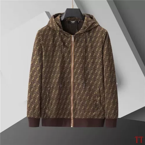 Replica Fendi Tracksuits Long Sleeved For Men #1377386 $92.00 USD for Wholesale