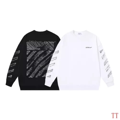 Replica Off-White Hoodies Long Sleeved For Unisex #1377458 $45.00 USD for Wholesale