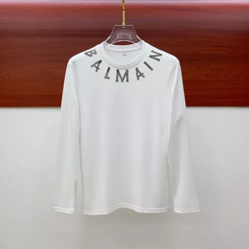 Balmain T-Shirts Long Sleeved For Men #1377477 $72.00 USD, Wholesale Replica Balmain T-Shirts