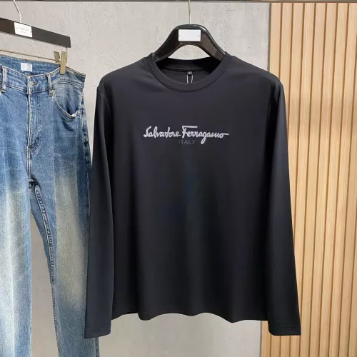 Salvatore Ferragamo T-Shirts Long Sleeved For Men #1377494 $76.00 USD, Wholesale Replica Salvatore Ferragamo T-Shirts