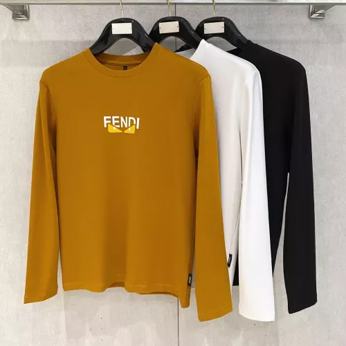 Replica Fendi T-Shirts Long Sleeved For Men #1377504 $76.00 USD for Wholesale