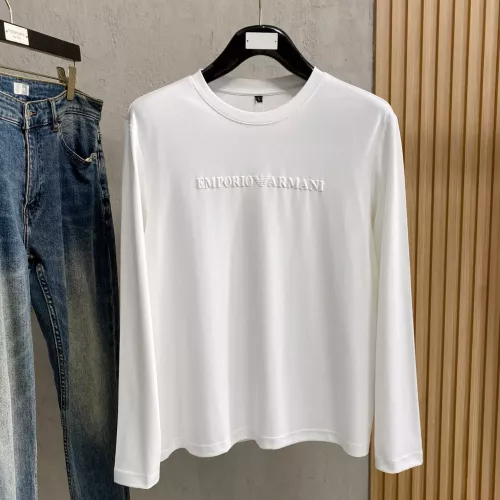 Armani T-Shirts Long Sleeved For Men #1377507 $76.00 USD, Wholesale Replica Armani T-Shirts