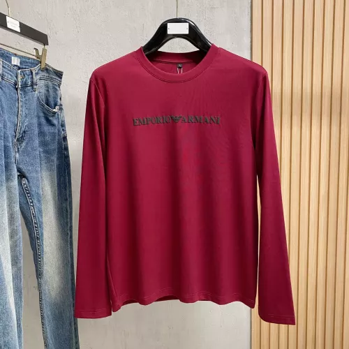 Armani T-Shirts Long Sleeved For Men #1377508 $76.00 USD, Wholesale Replica Armani T-Shirts