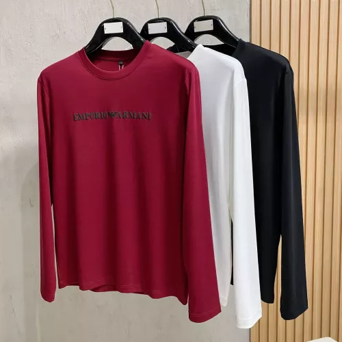 Replica Armani T-Shirts Long Sleeved For Men #1377508 $76.00 USD for Wholesale