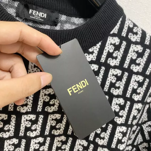 Replica Fendi Sweaters Long Sleeved For Men #1377552 $85.00 USD for Wholesale