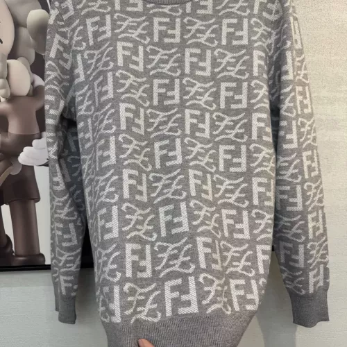 Replica Fendi Sweaters Long Sleeved For Men #1377565 $96.00 USD for Wholesale