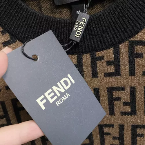 Replica Fendi Sweaters Long Sleeved For Men #1377592 $88.00 USD for Wholesale