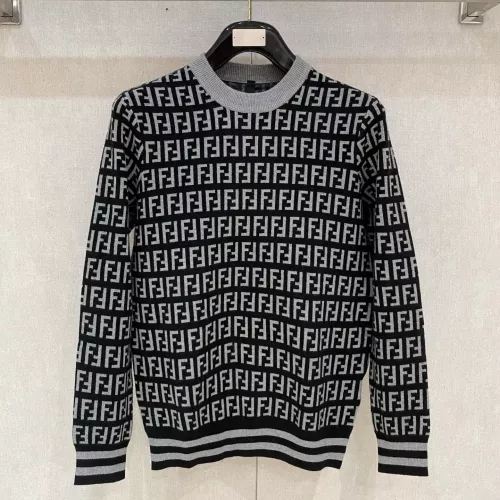 Fendi Sweaters Long Sleeved For Men #1377593 $88.00 USD, Wholesale Replica Fendi Sweaters
