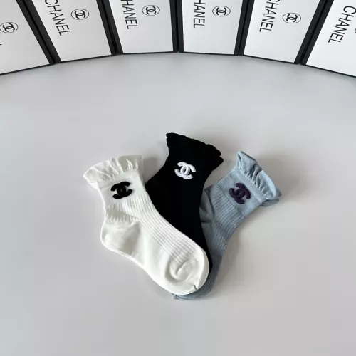 Replica Chanel Socks #1377726 $32.00 USD for Wholesale