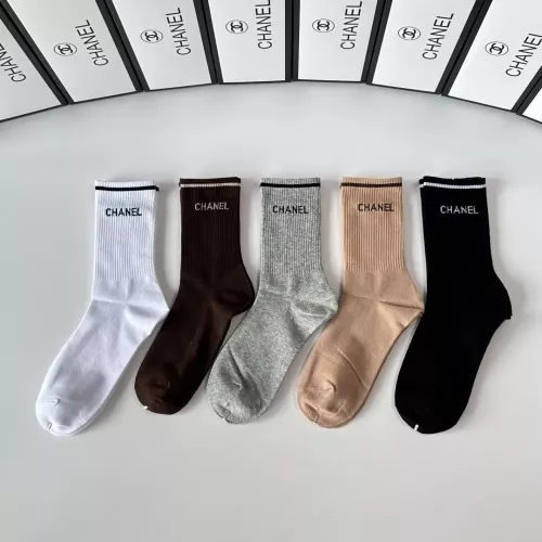 Replica Chanel Socks #1377742 $29.00 USD for Wholesale