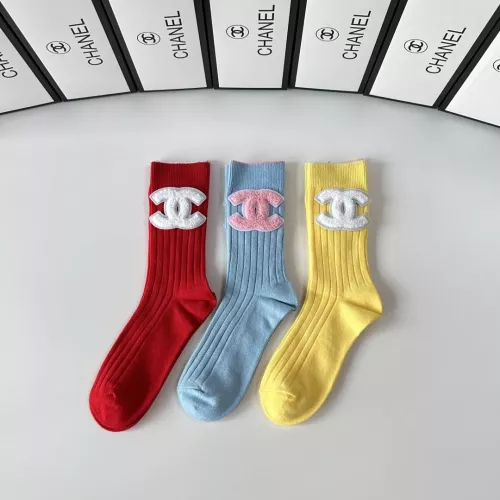 Replica Chanel Socks #1377744 $32.00 USD for Wholesale