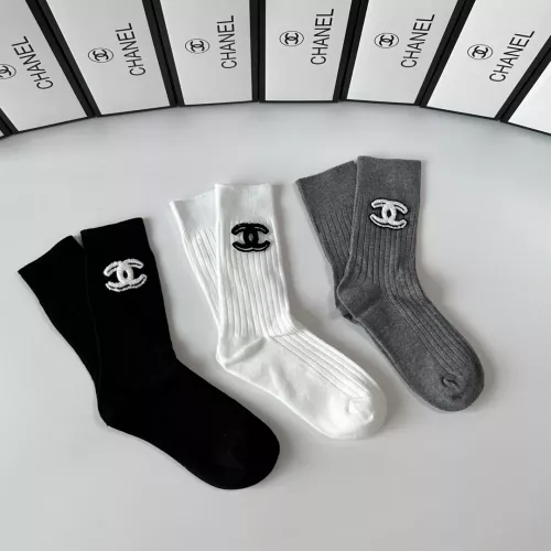 Replica Chanel Socks #1377745 $32.00 USD for Wholesale
