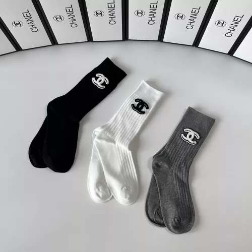 Replica Chanel Socks #1377745 $32.00 USD for Wholesale