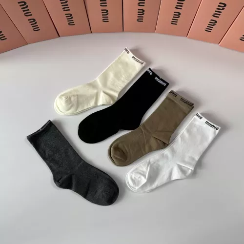 Replica MIU MIU Socks #1377747 $29.00 USD for Wholesale
