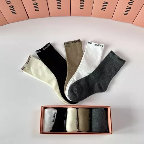 Replica MIU MIU Socks #1377747 $29.00 USD for Wholesale