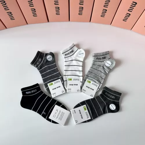 Replica MIU MIU Socks #1377786 $27.00 USD for Wholesale